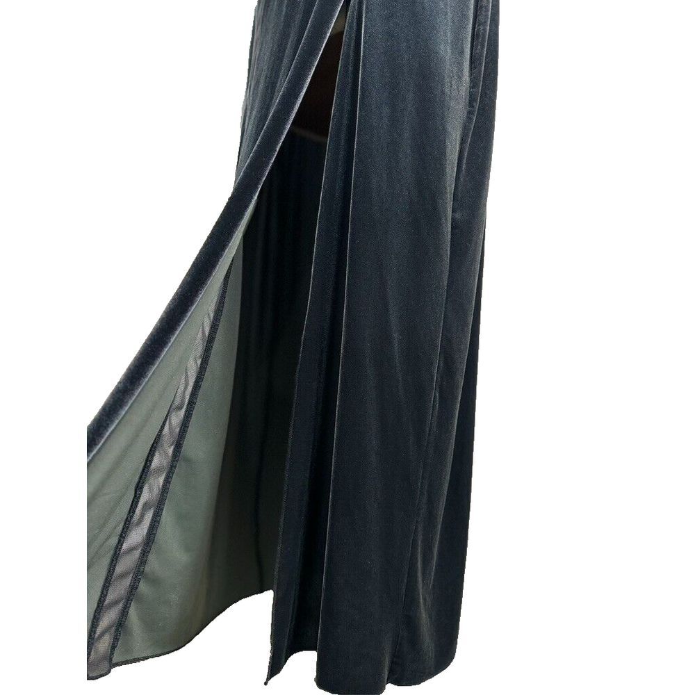 Free‎ People Intimately Velvet Maxi Slip Dress Jade Green Whimsigoth Fairy Sm - Picture 11 of 15